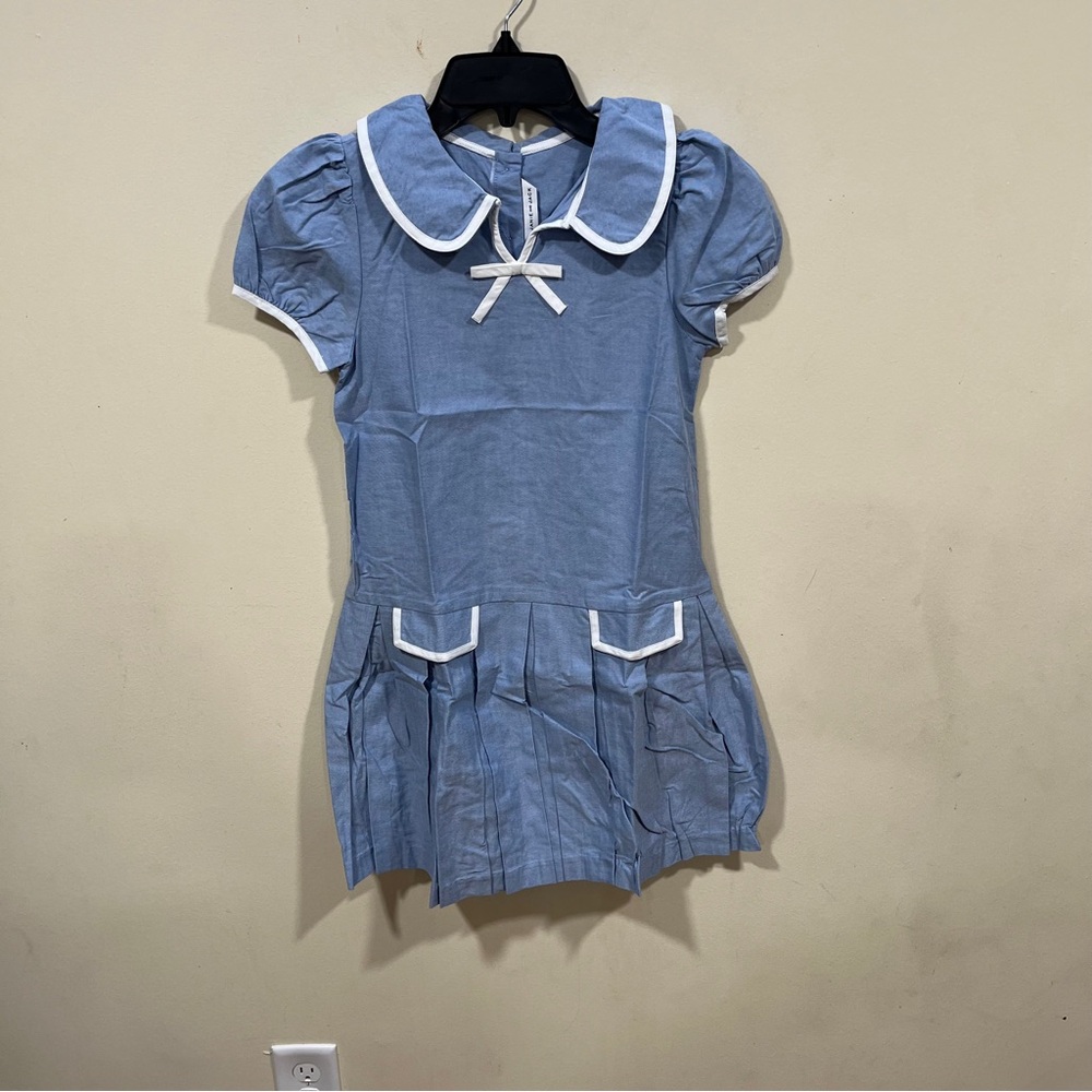 NWT Janie and Jack Oxford Collar Dress Big Gir Kid size 10 SKU 10030229 - Picture 2 of 10